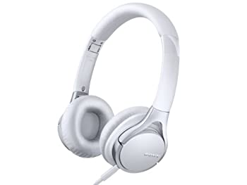 【未使用】【中古】 SONY 密閉型オンイヤーヘッドホン ハイレゾ音源対応 リモコン・マイク付 折りたたみ式 ホワイト MDR-10RC W