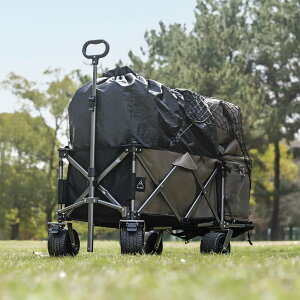 OUTDOOR WAGON TECHNICAL (アウトドアワゴンテクニカル) RATELWORKS ラーテルワークス キャリーワゴン キャリーカート 折りたたみ 4輪 頑丈 大容量 ワイドタイヤ コンパクト リアゲート 後ろ開き アウトドアキャリー アウトドア キャンプ マルチキャリー (RWS0114TEC)