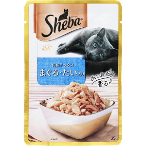 マ−スジヤパンリミテッド シーバリッチ ごちそうフレーク 贅沢お魚ミックス まぐろ・たい入り 35g