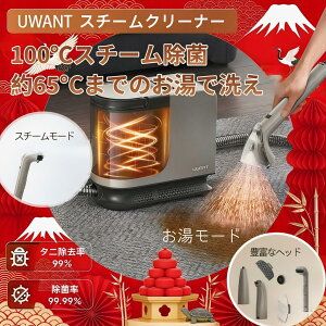 母の日早割！1年保証★UWANT B400 ユワント スチームリンサー 洗浄機 洗濯機 スチームクリーナー カーペットクリーナー バキュームクリーナー 水掃除機 絨毯 ラグ ソファ カーペット 床 クリーニング シミ抜き 染み抜き リンサー 掃除機 車内 拭き クリーナー