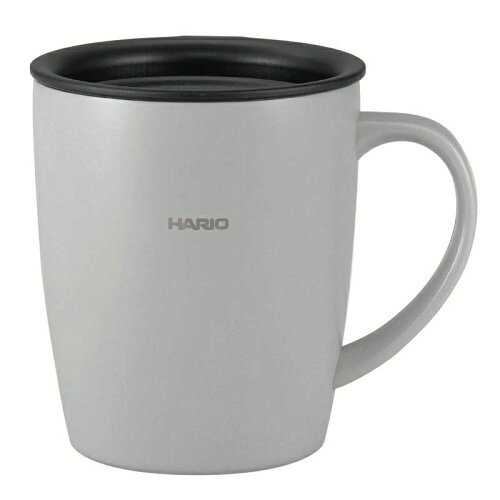 【4/24-27エントリーで全品5倍】 ハリオグラス (HARIO) フタ付き保温マグ300 グレー SMF-300-GR