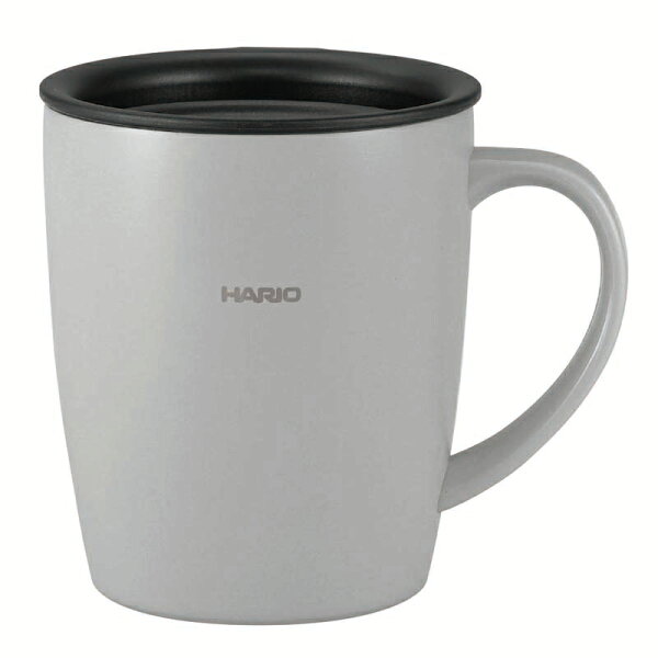 【4/24-27エントリーで全品5倍】 ハリオグラス (HARIO) フタ付き保温マグ300 グレー SMF-300-GR