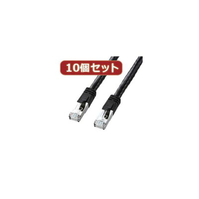 【送料無料】10個セットサンワサプライ PoE CAT6LANケーブル(3m) KB-T6POE-03BKX10　おすすめ 人気 安い 激安 格安 おしゃれ 誕生日 プレゼント ギフト 引越し 新生活 ホワイトデー