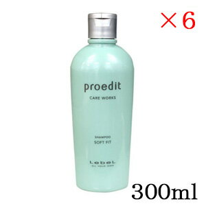 ルベル プロエディット ケアワークス シャンプー 300ml ソフトフィット ×6セット