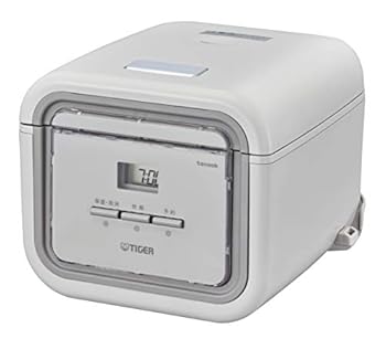 【中古】タイガー魔法瓶TIGER 炊飯器 3合 一人暮らし用 マイコン 同時調理機能 レシピ付 tacook 炊きたて アッシュグレー JAJ-G550HA