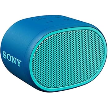 【中古】ソニーSONY ワイヤレスポータブルスピーカー SRS-XB01 L : 防水 Bluetooth スマホなしで操作可能 ストラップ 2018年モデル / マイク/ ブルー