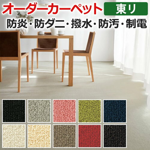 オーダーカーペット フリーカット 東リ カーペット 絨毯 じゅうたん ラグ マット フリーカット レモード3 約250×300cm 抗菌 防汚 防炎 耐久性 無地 カットパイル カラー ベーシック 引っ越し 新生活 お買い物マラソン