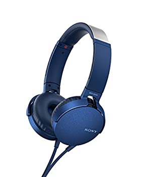 【中古】ソニー ヘッドホン 重低音モデル MDR-XB550AP : 折りたたみ式 リモコン・マイク付き ブルー MDR-XB550AP L