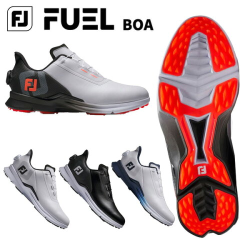 (営業日即日発送)フットジョイ フューエル ボア(FUEL-BOA) メンズ ゴルフシューズ BOAタイプ Wide スパイクレス 2025年モデル