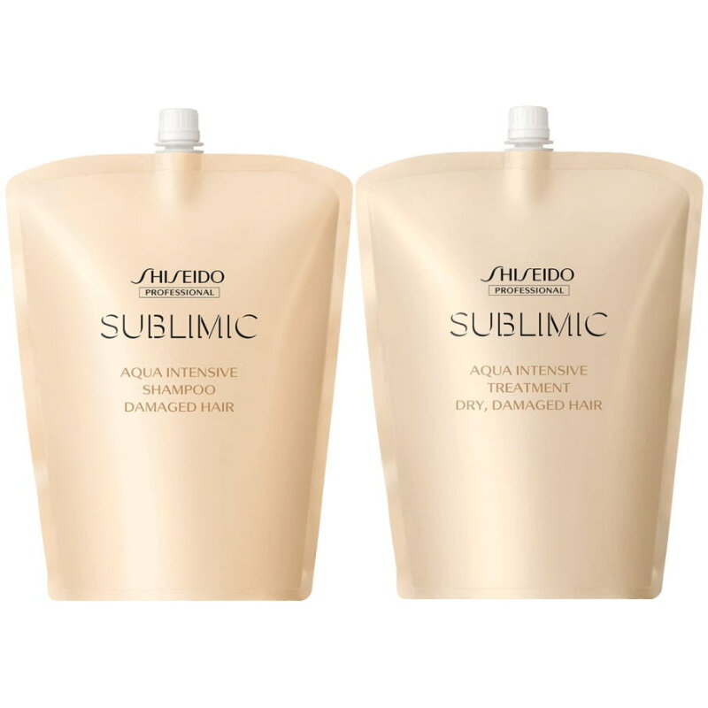 サブリミック アクアインテンシブ シャンプー 1800ml トリートメントD 1800g リフィルセット