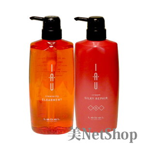 ルベル イオ クレンジング クリアメント 600ml ＆ クリーム シルキーリペア 600ml セット Lebel IAU シャンプー トリートメント 美容室専売品 サロン専売品 ヘアケア サラサラ 軽い仕上がり メンズ レディース 送料無料