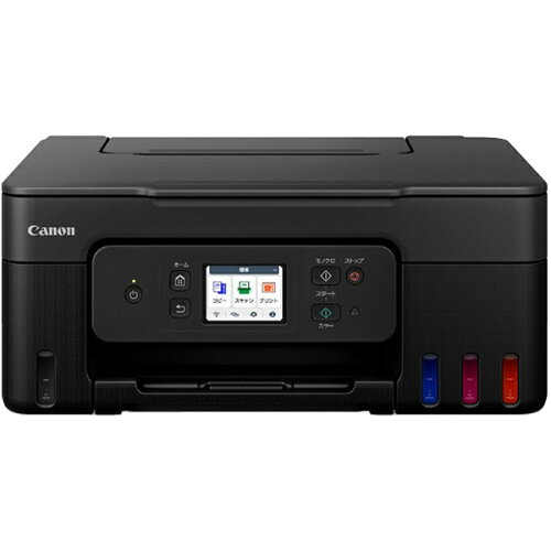 CANON｜キヤノン G3390BK カラーインクジェット複合機 G3390 GIGA TANK(ギガタンク) ブラック [カード／名刺〜A4]