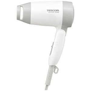 TESCOM｜テスコム ドライヤー 軽量 コンパクト 1200W ヘアドライヤー 折り畳み式 旅行用 切替スイッチ<DRY-COOL> naturam ホワイト naturam（ナチュラム） ホワイト TD105BW【newlife_campaign_c】