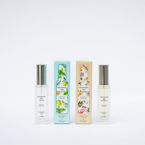 お得な2本セット　アロマティックビオ ウーマン (30ml)＋アロマティックビオ 　クリーン(30ml)の2本セット【オリジナル商品】植物成分100％ オーガニック 香水