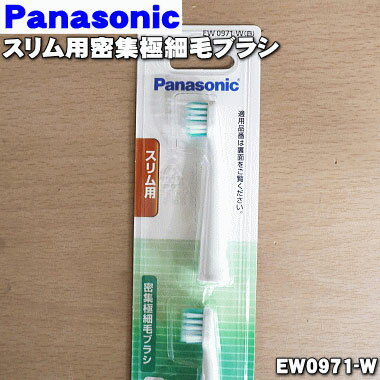 音波振動ハブラシ用 スリム用密集極細毛ブラシ EW0971-W 2本入