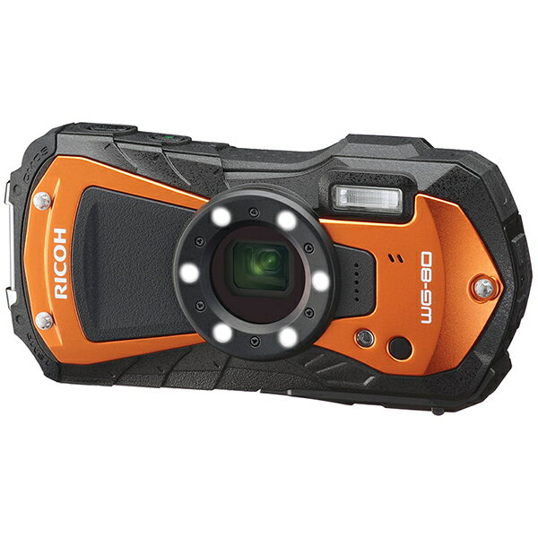 RICOH リコー WG-80 オレンジ [コンパクトデジタルカメラ 防水 防塵 耐衝撃 タフ 現場]