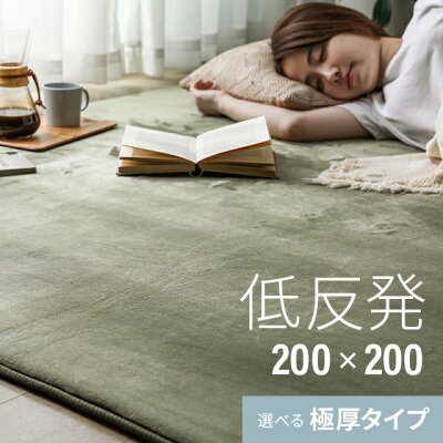 [クーポンで6%OFF] [即日出荷] [シリーズ累計26万枚突破] ラグ 北欧 低反発 200×200 ラグマット おしゃれ rug 低反発ラグ 滑り止め 極厚 防音 極厚25mm 防音マット ホットカーペット ラグ カーペット シャギーラグ モダン 北欧 洗濯可 洗える 冬用 夏用 防音