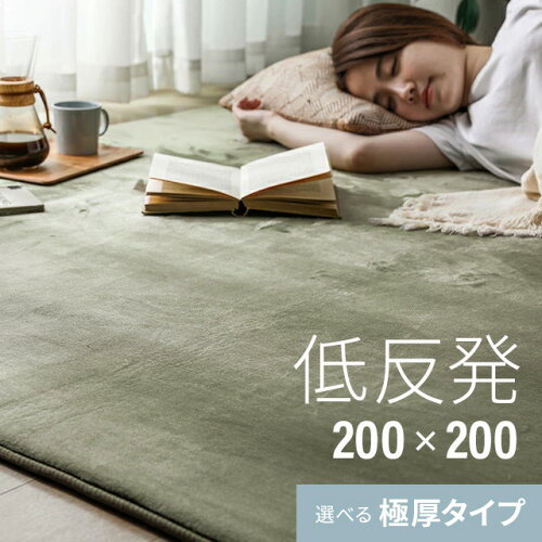 [クーポンで6%OFF] [即日出荷] [シリーズ累計26万枚突破] ラグ 北欧 低反発 200×200 ラグマット おしゃれ rug 低反発ラグ 滑り止め 極厚 防音 極厚25mm 防音マット ホットカーペット ラグ カーペット シャギーラグ モダン 北欧 洗濯可 洗える 冬用 夏用 防音