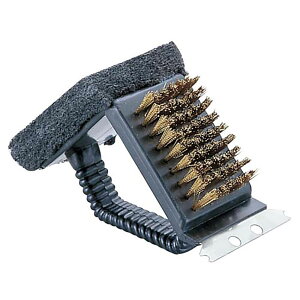 キャプテンスタッグ レスト 鉄板焼器・アミ用ブラシ (トライアングル) M-7634 CAPTAIN STAG