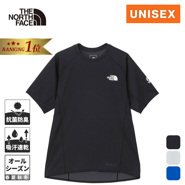 【楽天1位】ザ・ノース・フェイス メンズ レディース Tシャツ エクスペディションショートスリーブドライドットクルー Expedition S/S Dry Dot Crew ブラック ティングレー スカイダイバー NT12524 THE NORTH FACE ノースフェイス★着後レビューで300円OFFクーポン★ 母の日