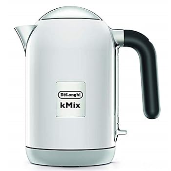 【中古】(非常に良い)De'Longhi (デロンギ) 電気ケトル ケーミックス [kMix] ZJX650J-WH ステンレス 1.0L ワンプッシュオープン 異物混入防止フィルタ 見やすい水量計