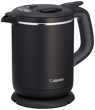 【中古】(非常に良い)象印マホービン 電気ケトル 0.8L スピード沸とう 安全設計 転倒湯漏れ防止 保温機能 ハンドドリップモード ブラック CK-AX08-BA