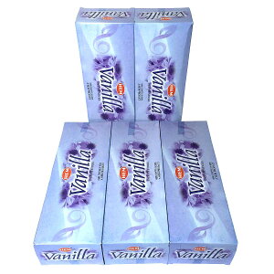 お香 バニラ香 スティック 卸おまとめプライス5BOX 30箱 HEM VANILLA インド香 送料無料