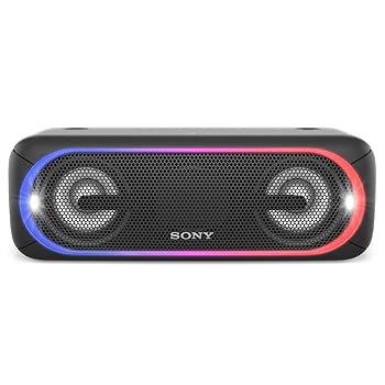 【中古】ソニー ワイヤレスポータブルスピーカー 重低音モデル SRS-XB40 : 防水/Bluetooth/専用スマホアプリ対応 ライティング機能搭載 ブラック SRS-XB4