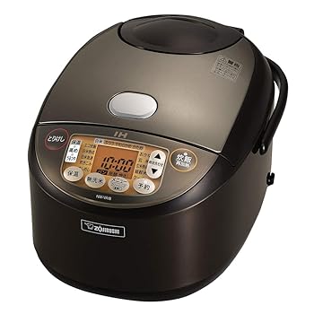 【中古】象印 炊飯器 1升 (10合) IH式 極め炊き 黒まる厚釜 保温30時間 ブラウン NW-VA18-TA