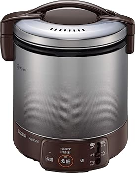 【中古】リンナイ ガス炊飯器 「こがまる」 1升 RR-100VQ(DB) ブラウン プロパンガス用 RR-100VQ(DB)/LP