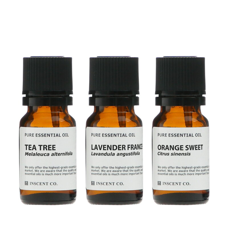 エッセンシャルオイル 精油 アロマオイル 10ml 3本セット
