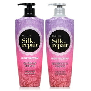 ★無料配送★[Elastine]シルクリペアシャンプーコンディショCHERRY BLOSSOM Shampoo + Conditioner [並行輸入品]