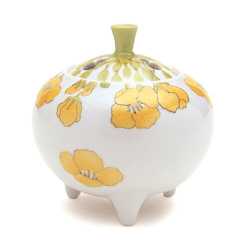 【送料お得・まとめ買い×11個セット】日本香堂 九谷焼 菜の花 早房 香炉