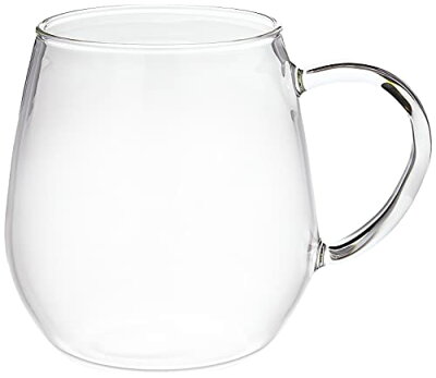 HARIO(ハリオ) ラウンドマグ 2個セット 360ml コーヒー ティー グラス 電子レンジ・食洗器OK 耐熱ガラス 日本製 RDM-182
