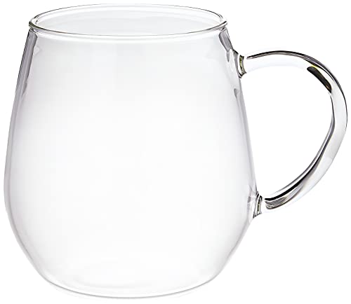 HARIO(ハリオ) ラウンドマグ 2個セット 360ml コーヒー ティー グラス 電子レンジ・食洗器OK 耐熱ガラス 日本製 RDM-182