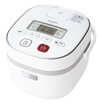 【中古】シャープ 炊飯器 0.54Lタイプ ホワイト系 KS-C5H-W