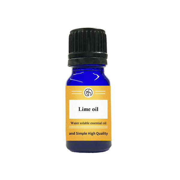 【2点購入でラベンダー】 &SH植物由来原料使用 アロマ 水溶性 エッセンシャルオイル ライム 10ml アロマオイル [ 柑橘 癒し いい匂い ナチュラル 自然派 アロマディフューザー 加湿器 卓上 夜 サウナ ロウリュ ロウリュー テント ]【 定形外 送料無料 】+lt3+