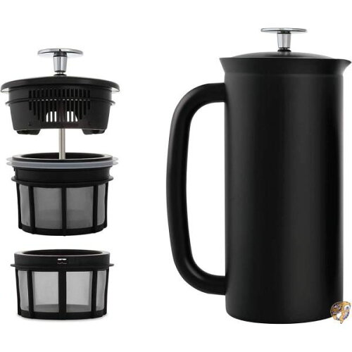 Espro 1018 C2 - 17bk p7二重壁真空断熱コーヒー押し 18オンス マットブラック