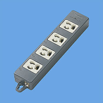 Panasonic WCH2404B OAタップ(接地15A抜け止め形)(4コ口・ブラック)(マグネット付)・適用コード3心ビニルキャブタイヤ丸形コード(VCTF)2.0m平方メートル