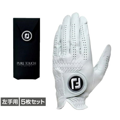 5枚セット フットジョイ PURE TOUCH TOUR LIMITED ピュアタッチ FGPU ホワイト ゴルフグローブ メンズ FootJoy