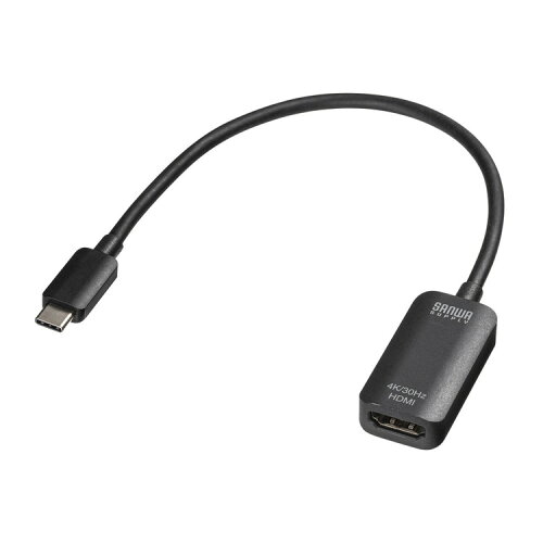 サンワサプライ USB Type C-HDMI/VGA変換アダプタ(4K/30Hz/PD対応) AD-ALCHD02(代引不可)【送料無料】