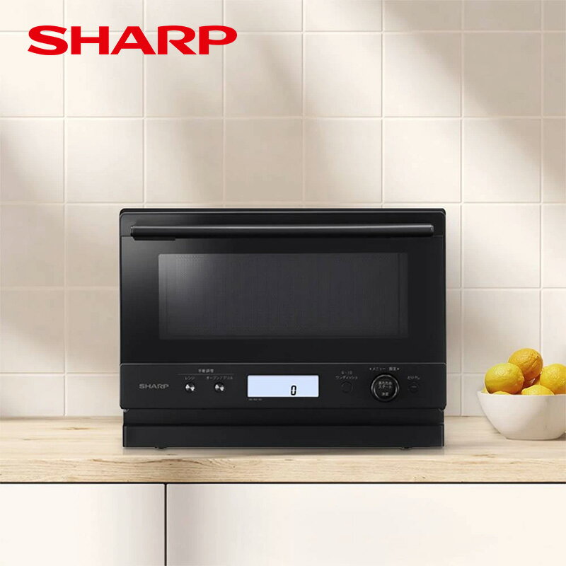 シャープ オーブンレンジ 18L RE-WF185 ブラック 1段調理 フラット
