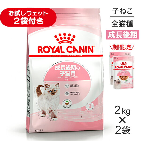 ■生活応援キャンペーン実施中■【2kg×2袋】ロイヤルカナン FHN キトン 成長後期の子猫用 生後12ヵ月齢まで (猫・キャット)[正規品]