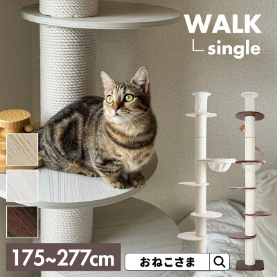 ＼最大2千円OFFクーポン／キャットタワー WALK ウォーク−TREE ツリー ONEKOSAMA 木登りタワー 木製 キャットタワー 木のぼり 極太ポール かわいい スリム 突っ張り 据え置き 省スペース コンパクト 爪とぎ つめとぎ 猫タワー ネコタワー おねこさま