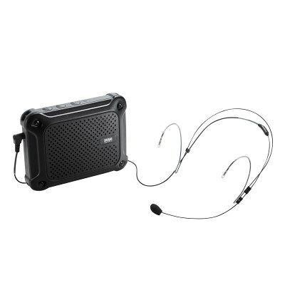 防水 ポータブル拡声器 16W出力 IPX4 ヘッドマイク付き 乾電池駆動 MM-SPAMP6 サンワサプライ