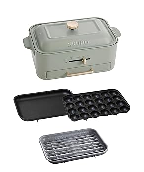 【中古】［非常に良い］BRUNO ブルーノ コンパクトグリルホットプレート 減煙 煙が出にくい 焼肉グリル 焼肉プレート おうち焼肉 平面プレート たこ焼きプレート 減煙グ