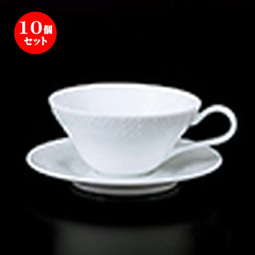 10個セット 碗皿 / 8300コーヒーC/S [ 碗 11 x 5.5cm 240cc ] 皿 14.6 x 1.7cm ] | コーヒー カップ ティー 紅茶 喫茶 碗皿 人気 おすすめ 食器 洋食器 業務用 飲食店 カフェ うつわ 器 おしゃれ かわいい ギフト プレゼント 引き出物 誕生日 贈答品 食器セット