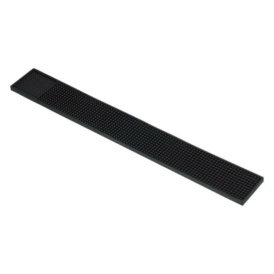 PATIKIL 60 x 8 x 1 cm PVCバークッション 滑り止め バーサービスカップクッション カウンタートップこぼれクッション キッチン レストラン バー KTVカウンター 理髪店ステーションクッション ヘアサロン用 黒