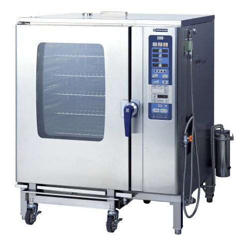 SCOS-1220RH-L(R) 【ニチワ電機】電気スチームコンベクションオーブン 架台付 幅1125×奥行1025×高さ1365mm (50/60Hz)【業務用/新品】【送料無料】