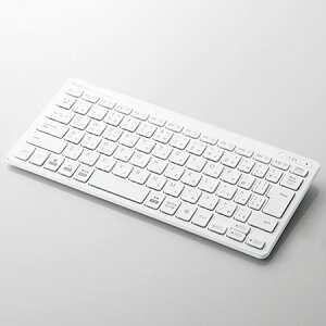 エレコム ELECOM TK-FBP100-WH ホワイト Bluetooth超薄型ミニキーボード TKFBP100WH